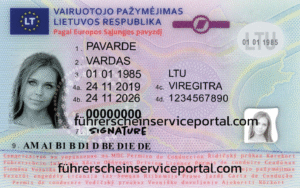 Litauischer Führerschein online kaufen