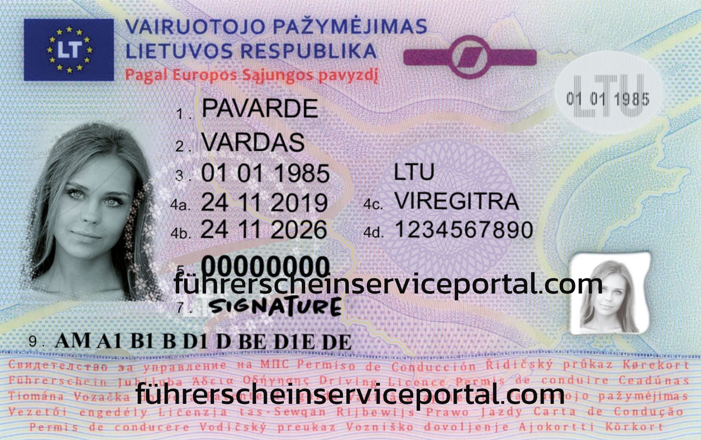 Litauischer Führerschein online kaufen