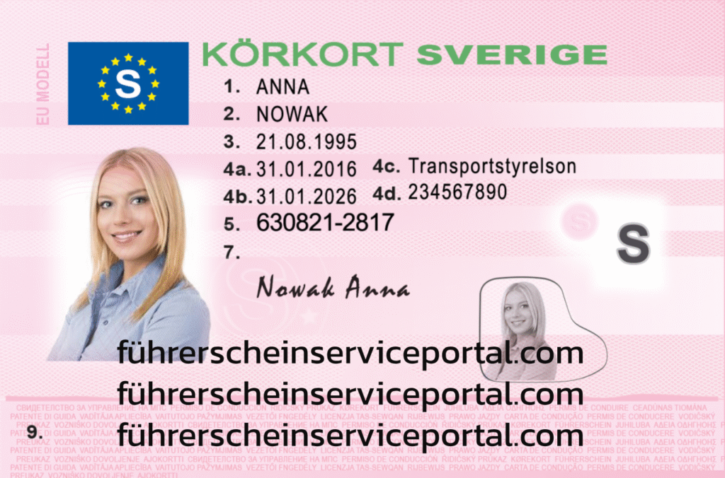 Schwedischen Führerschein online kaufen